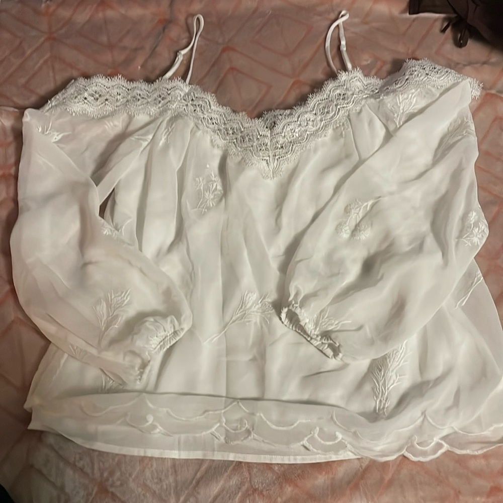 WAYF Embroidered Top